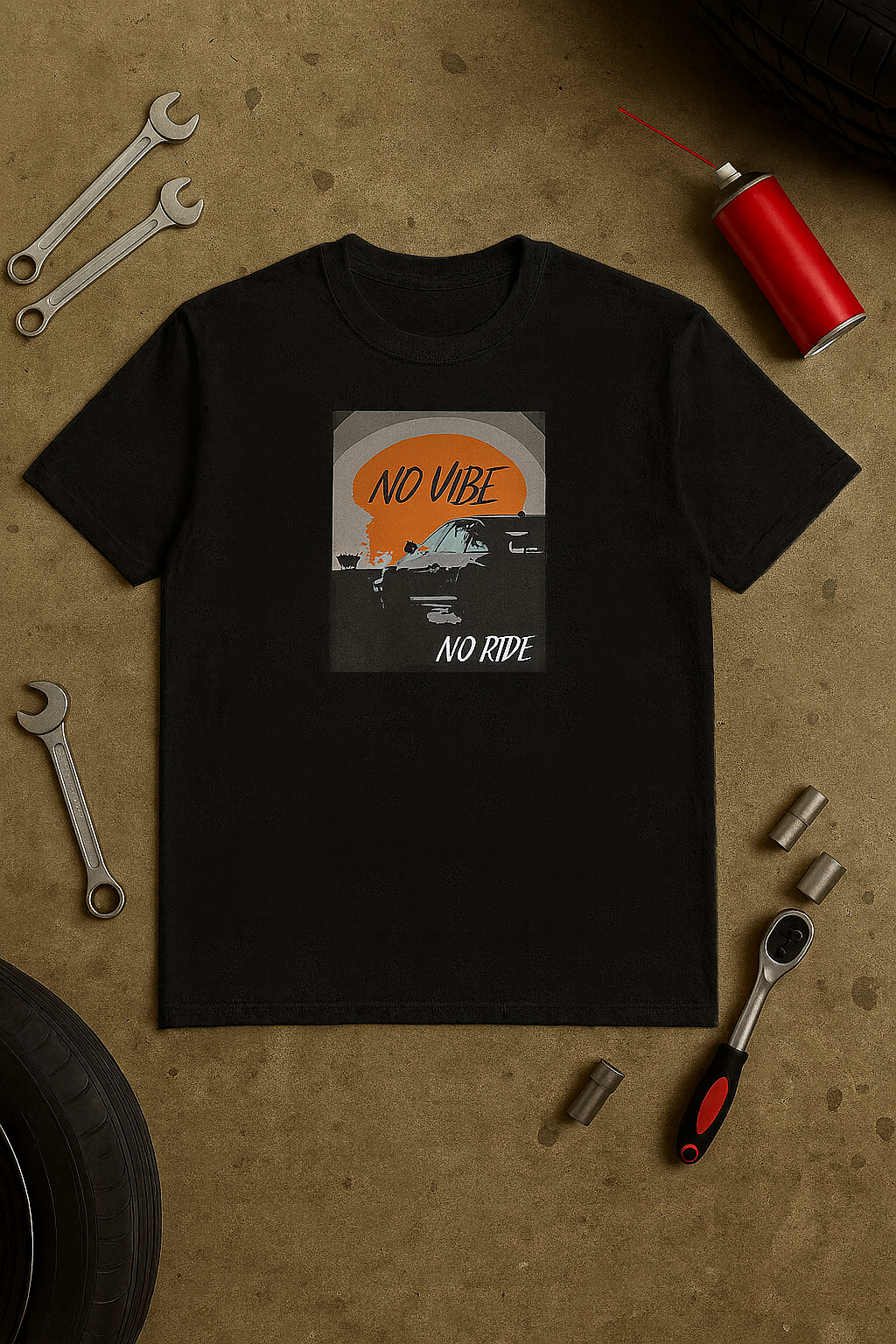 NO VIBE , NO RIDE Classic Tee