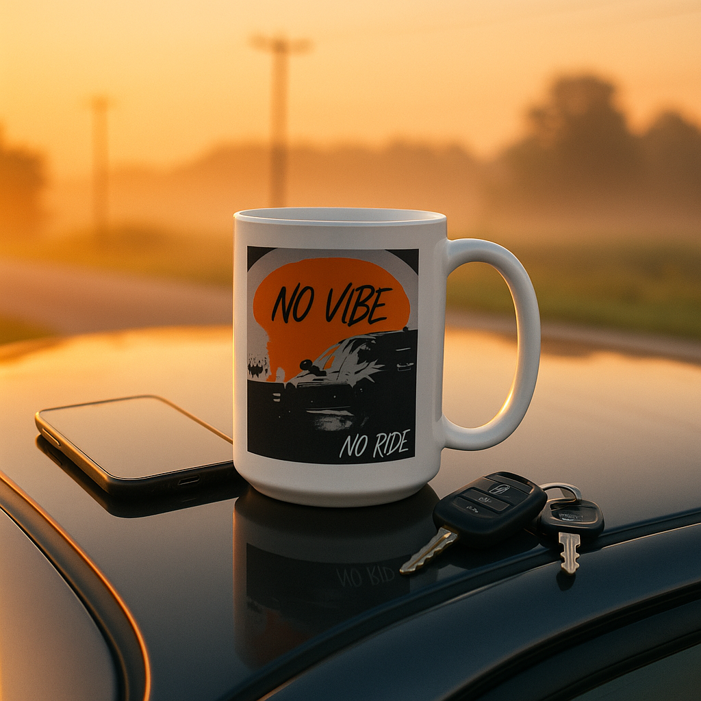 NO VIBE , NO RIDE Mug