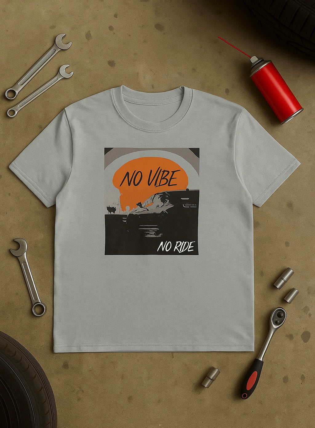 NO VIBE , NO RIDE Classic Tee