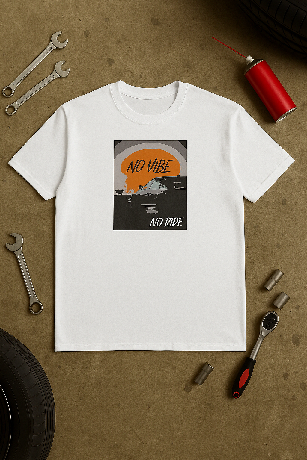 NO VIBE , NO RIDE Classic Tee